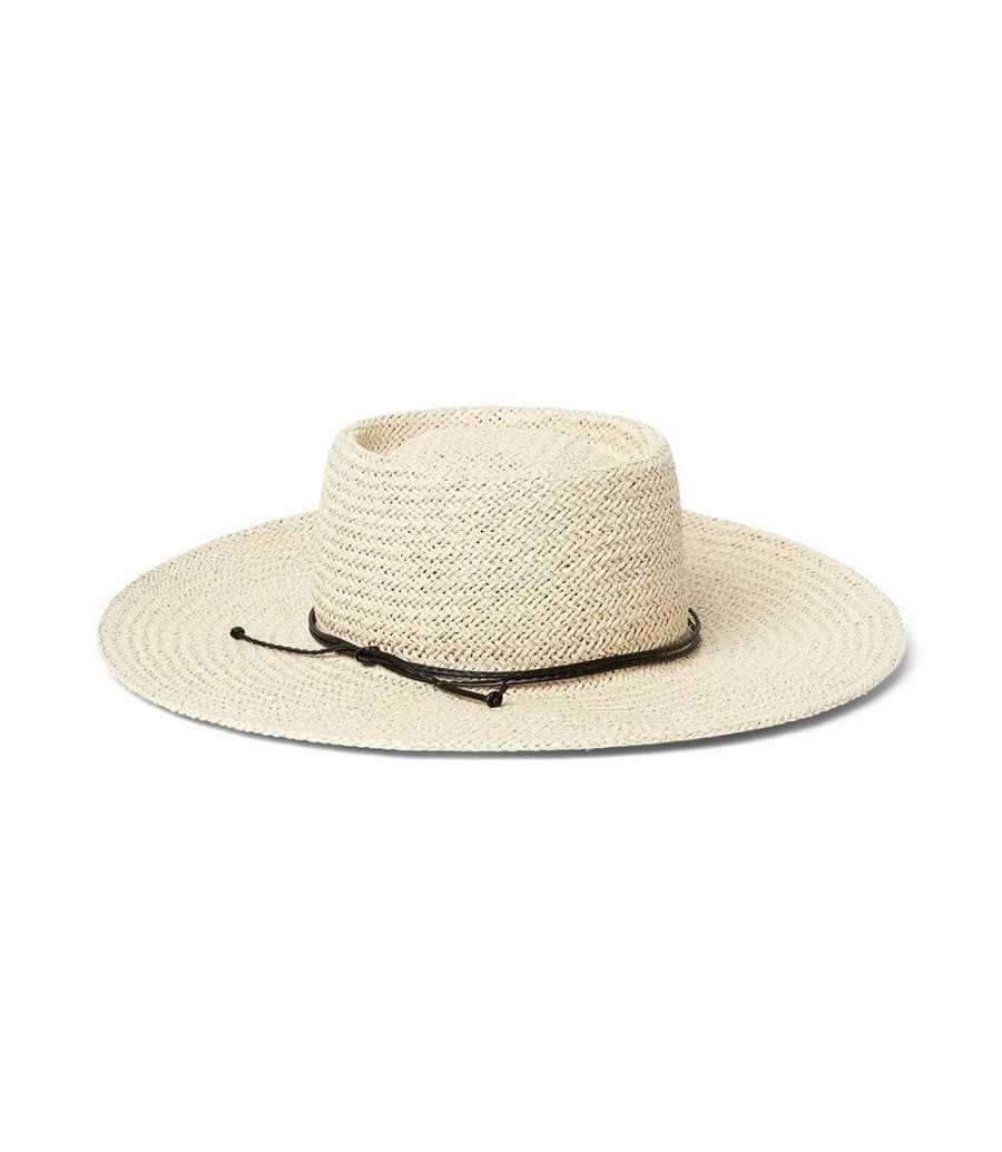 Accessories * | Karen Kane Wide Brim Gambler Hat Natural