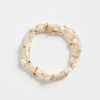 Accessories * | Karen Kane Gemstone And Pearl Bracelet Champagne