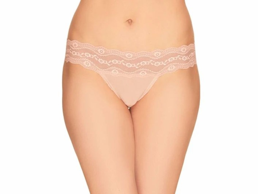 Bottoms * | Wacoal B.Tempt'D B.Adorable Thong Panty, Style 933182 White