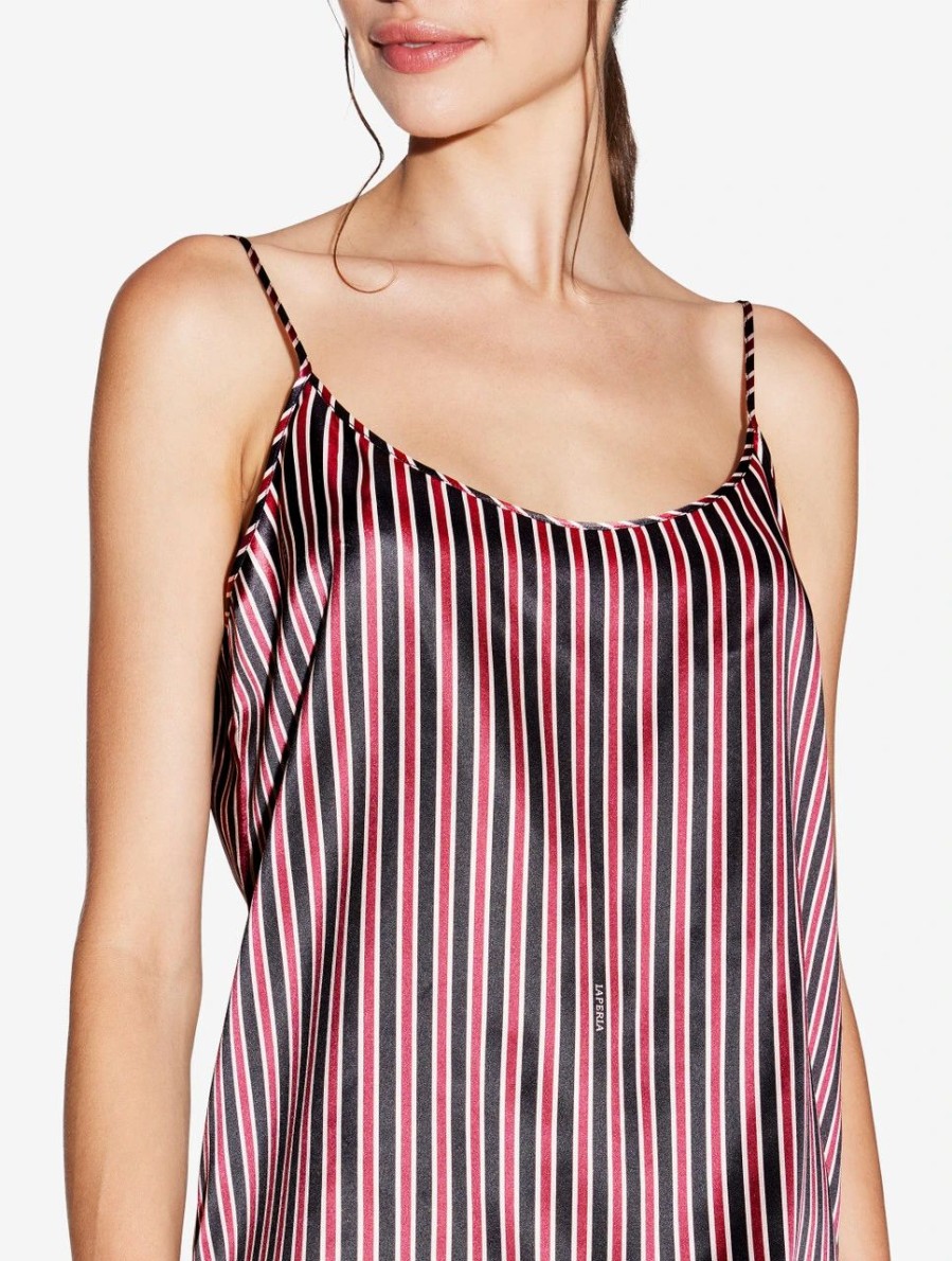 Sleepwear * | Silk Striped Camisole Top