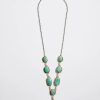 Accessories * | Karen Kane Stone Station Necklace Turquoise