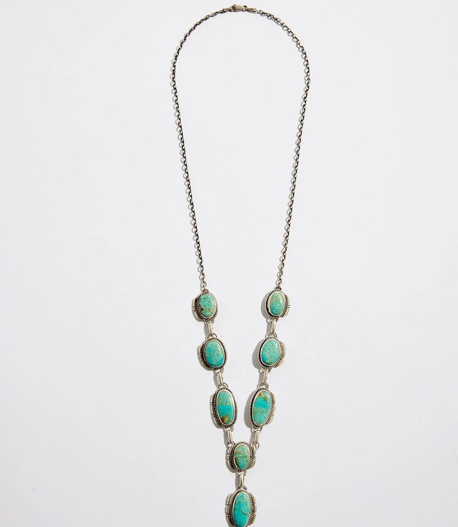 Accessories * | Karen Kane Stone Station Necklace Turquoise