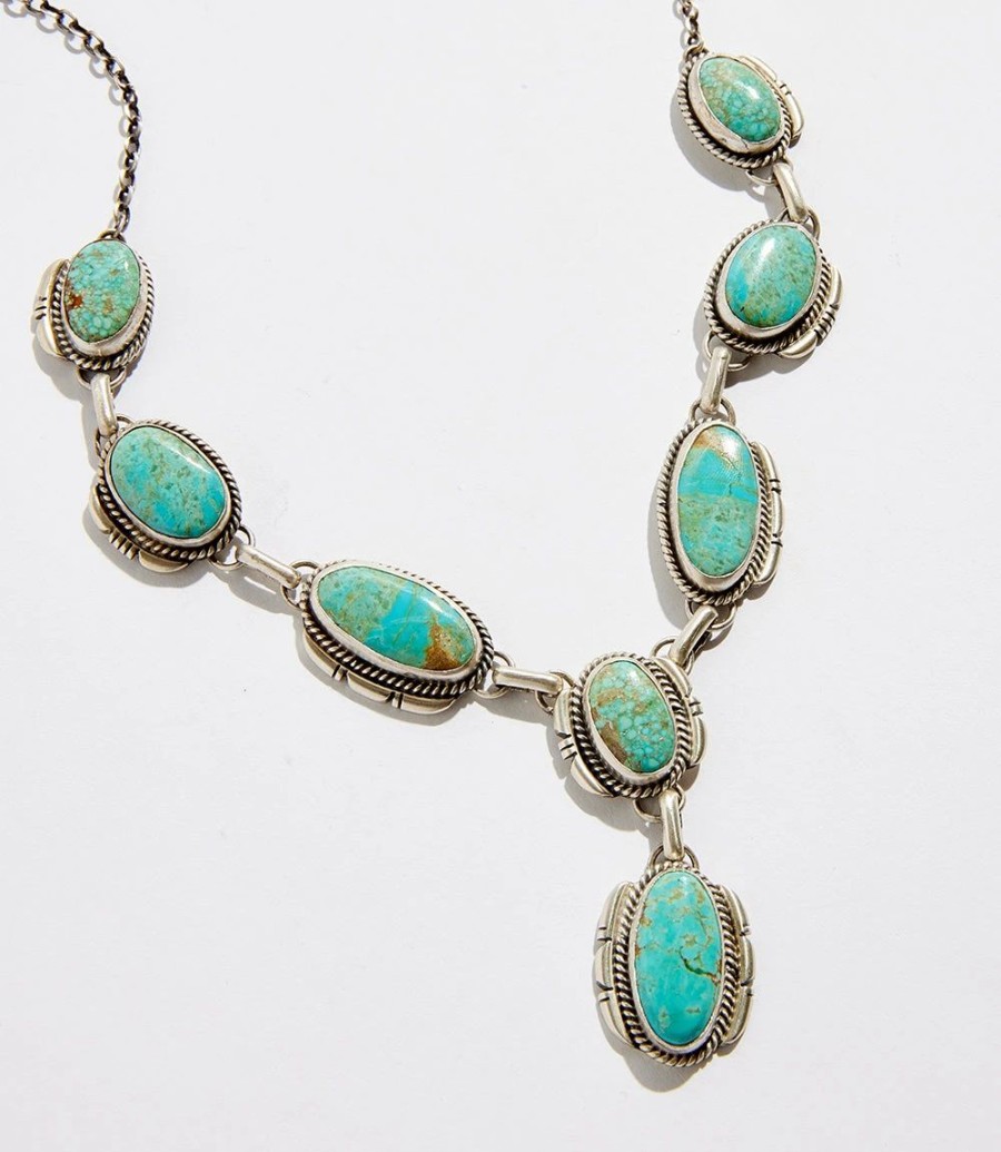 Accessories * | Karen Kane Stone Station Necklace Turquoise