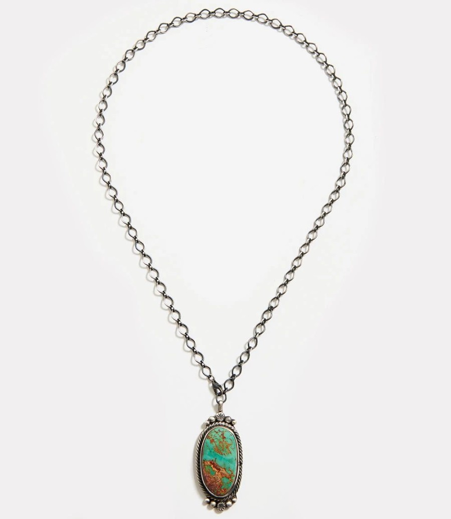 Accessories * | Karen Kane Royston Turquoise Stone Pendant Necklace Multi