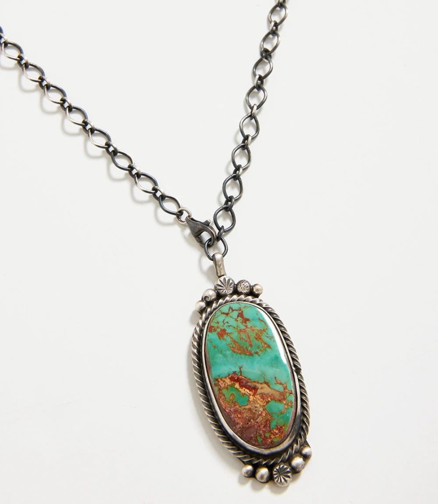 Accessories * | Karen Kane Royston Turquoise Stone Pendant Necklace Multi