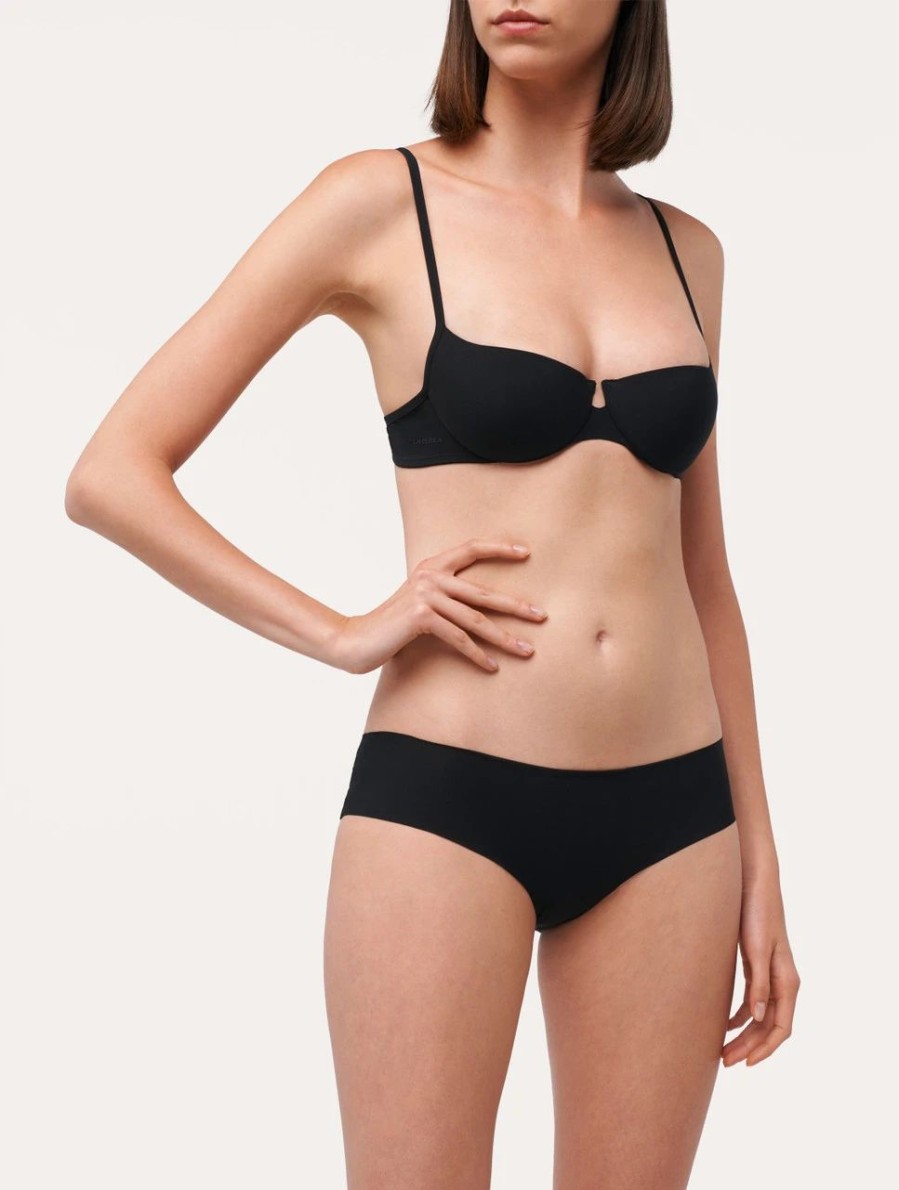 Bras * | Up Date Balconette Bra In Black