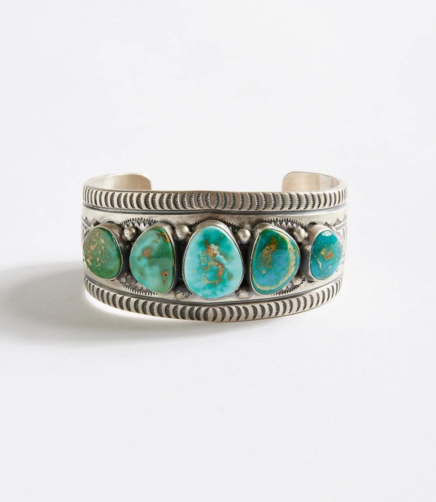 Accessories * | Karen Kane Stone Cuff Bracelet Turquoise