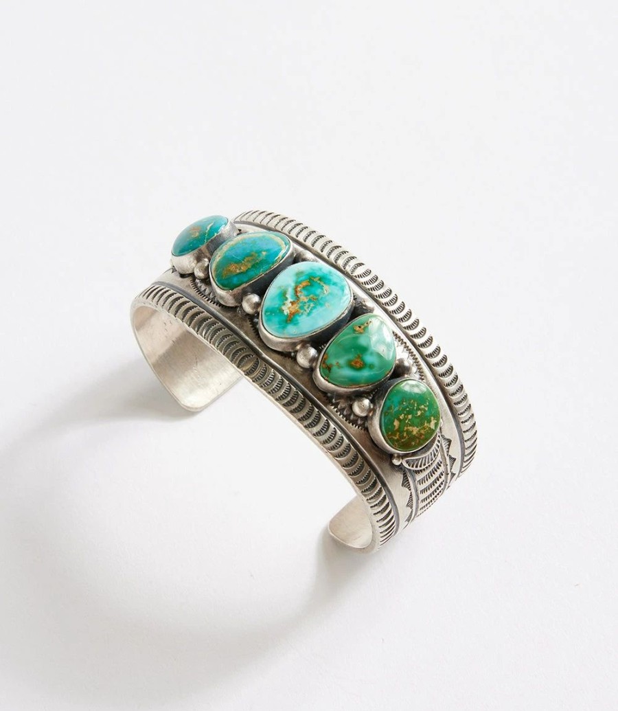 Accessories * | Karen Kane Stone Cuff Bracelet Turquoise