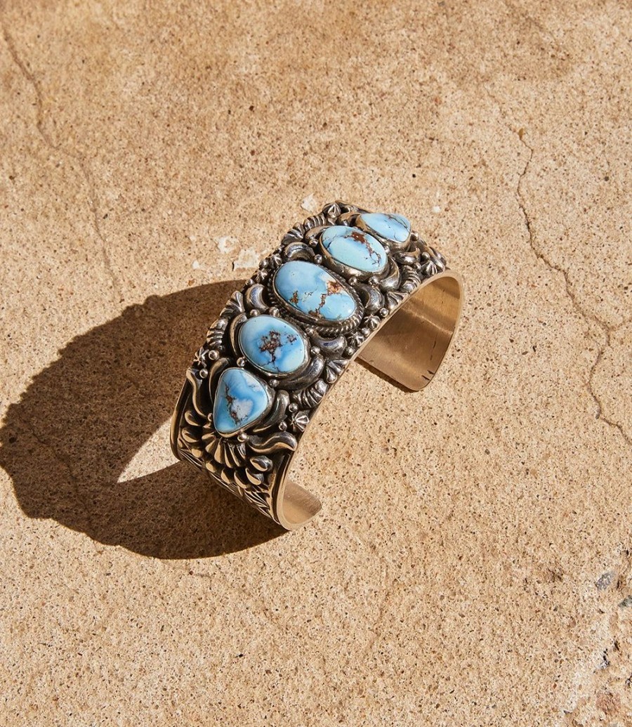 Accessories * | Karen Kane Stone Cuff Bracelet Turquoise