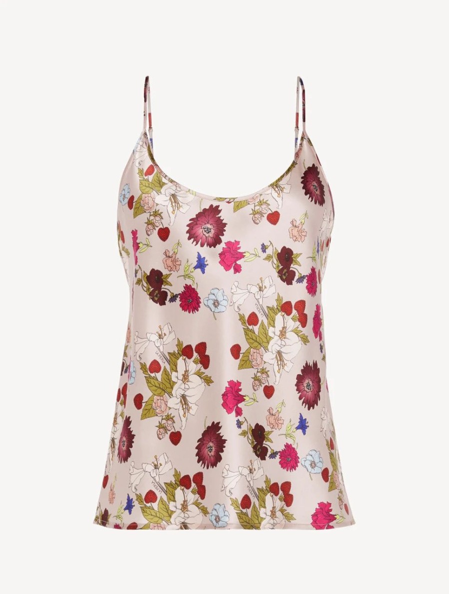 Sleepwear * | Silk Floral Print Camisole Top