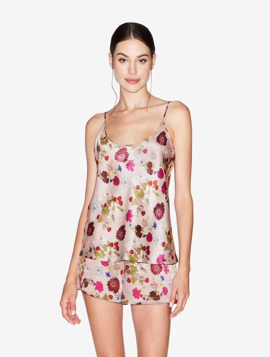 Sleepwear * | Silk Floral Print Camisole Top