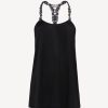 Sleepwear * | Zephyr Camisole In Black Modal With Embroidered Tulle