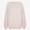 Sleepwear * | Fluffy Cocoon Alpaca Blend Sweater In Powder Pink