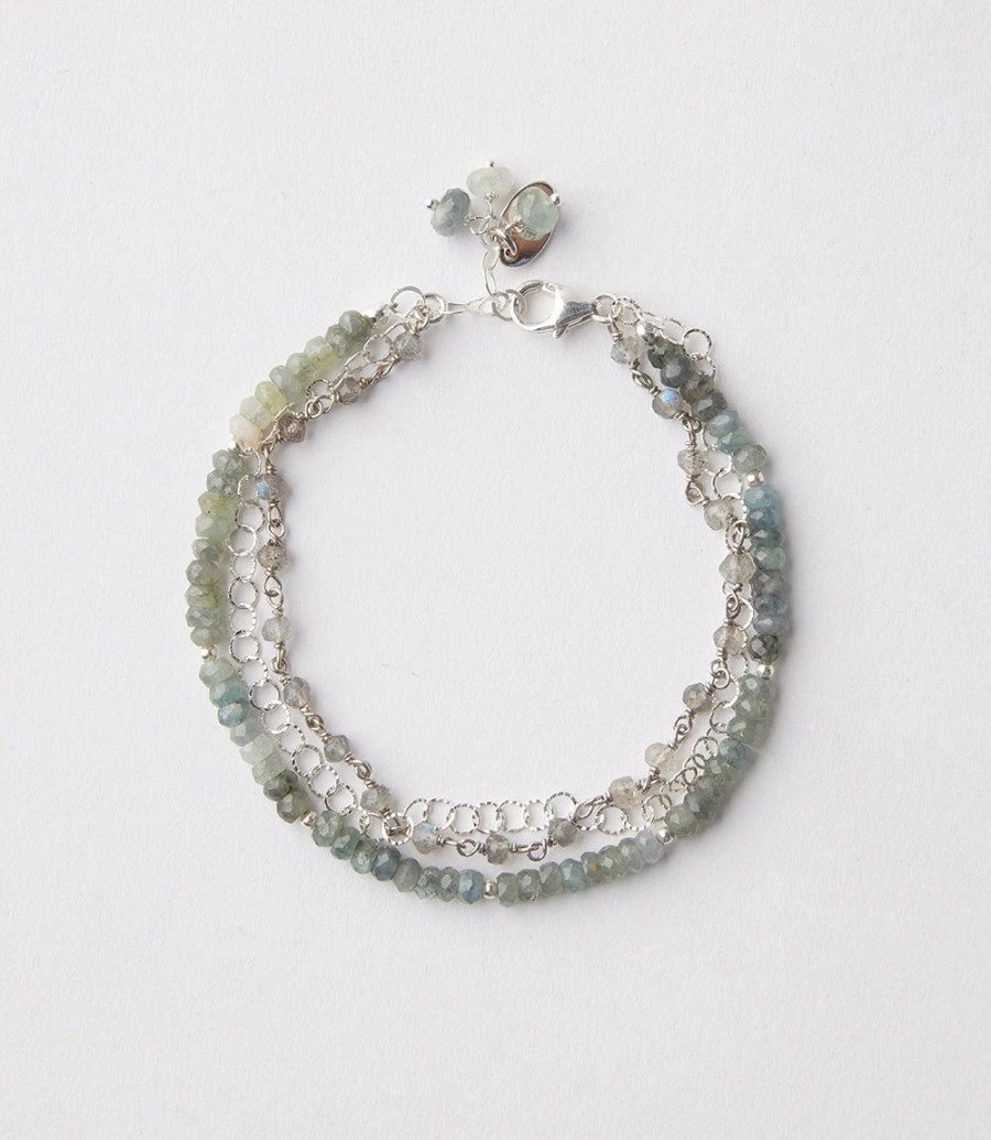 Accessories * | Karen Kane Aquamarine Crystal Bracelet Multi Color