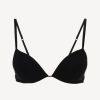 Bras * | Midnight Botanica Push Up Bra In Onyx With Embroidered Tulle