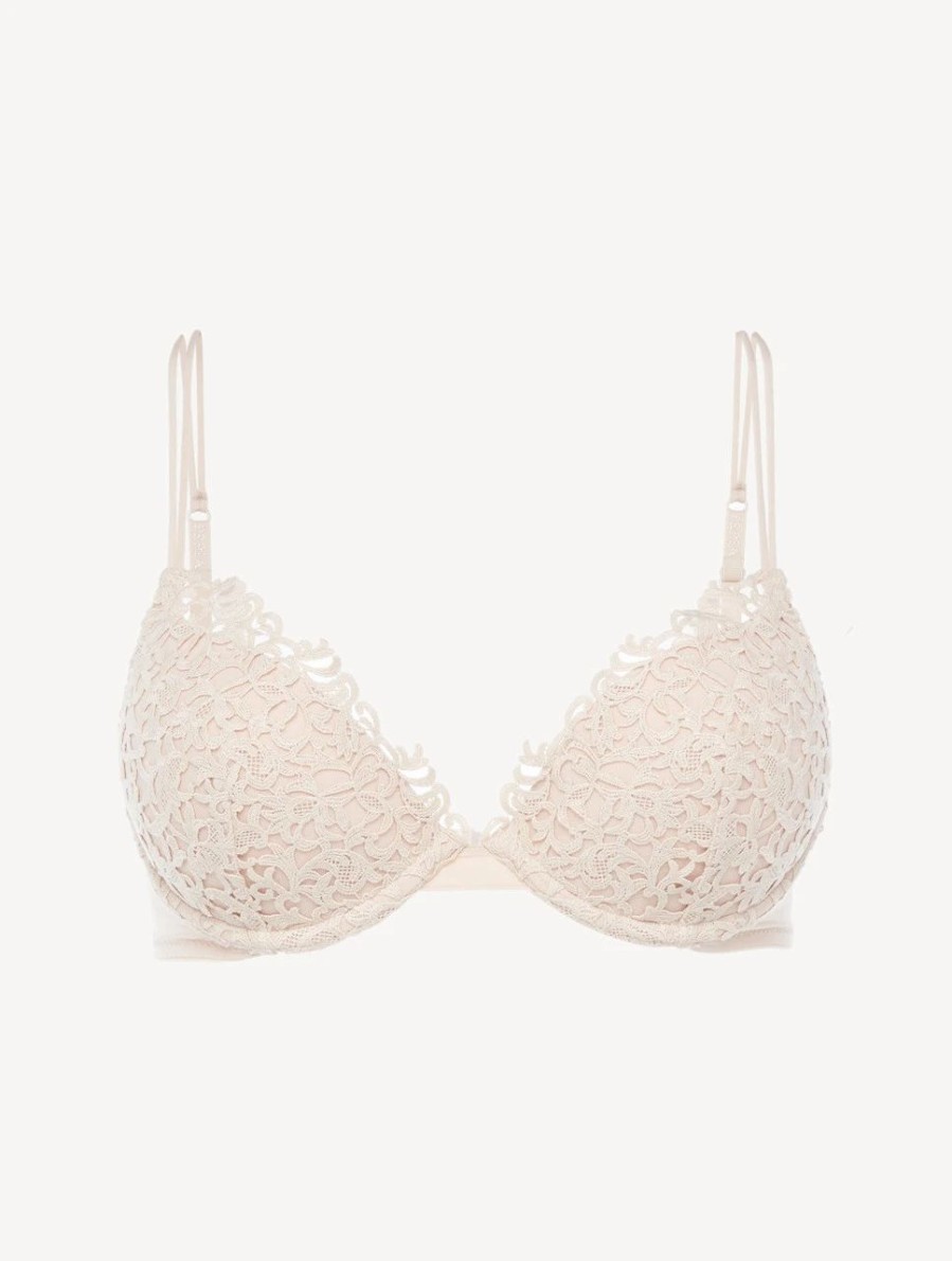 Bras * | Petit Macrame Rose Beige Push-Up Bra