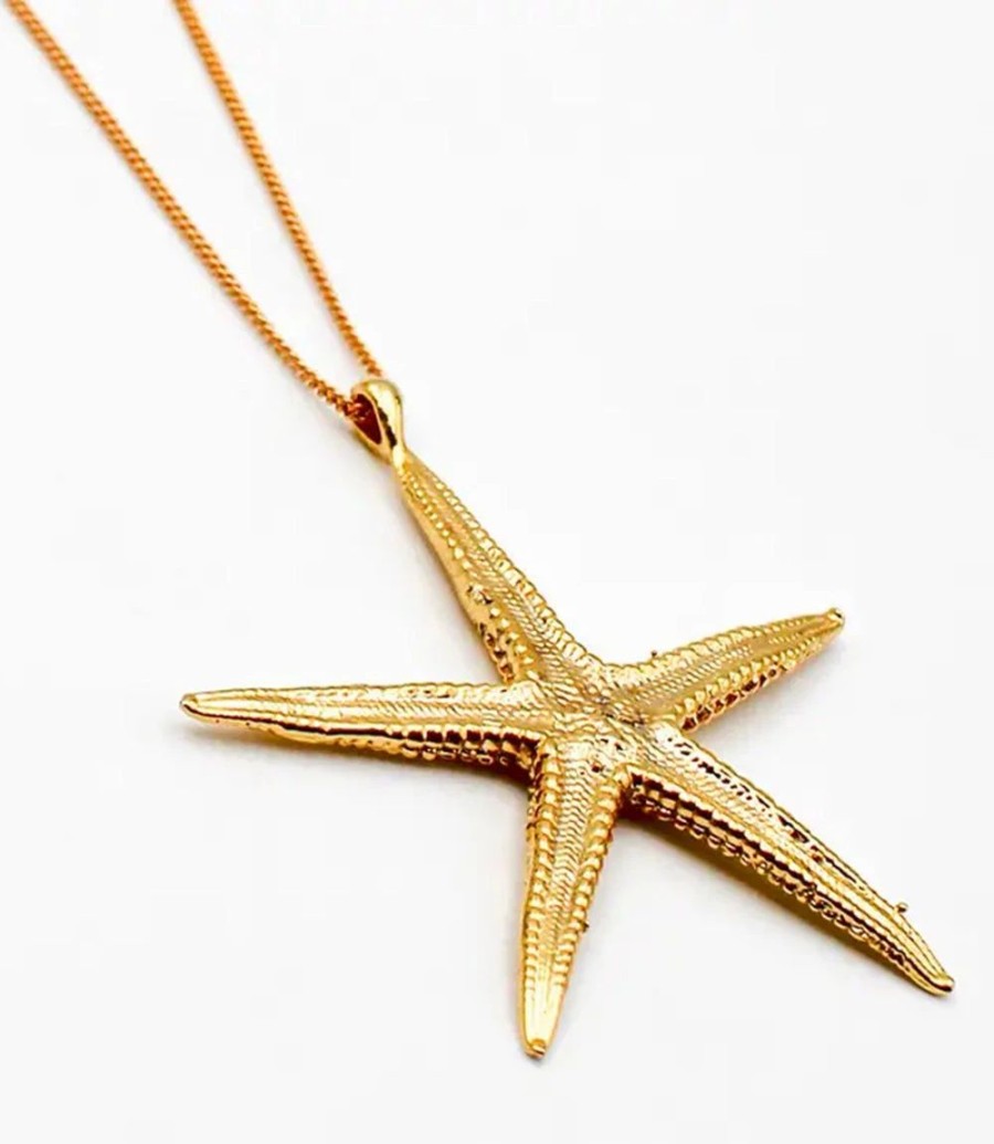 Accessories * | Karen Kane Starfish Necklace Gold