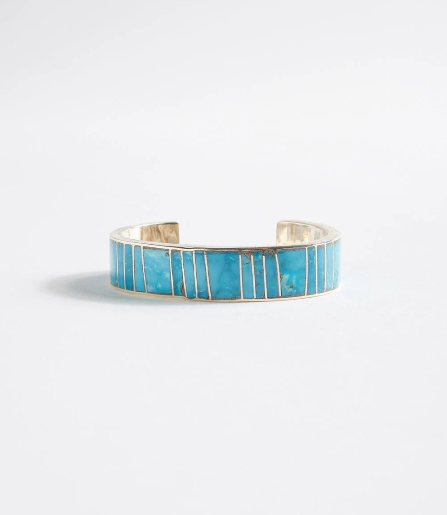 Accessories * | Karen Kane Inlay Cuff Bracelet Turquoise