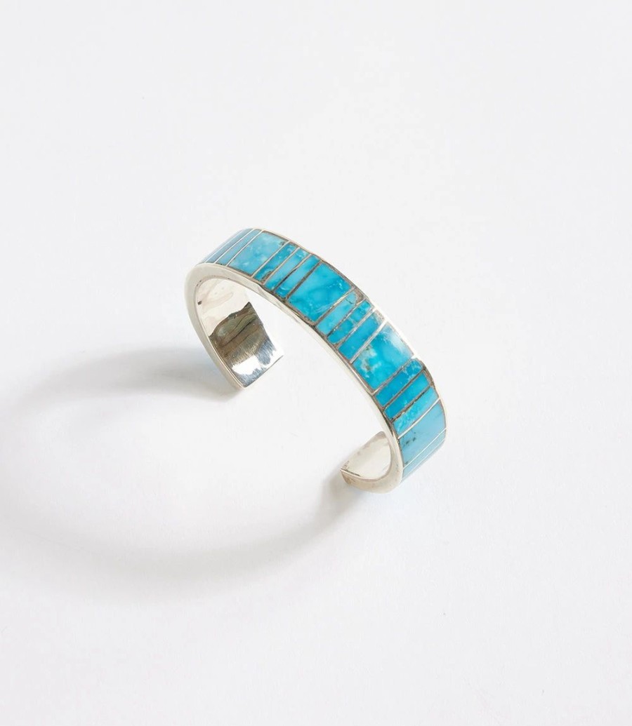 Accessories * | Karen Kane Inlay Cuff Bracelet Turquoise