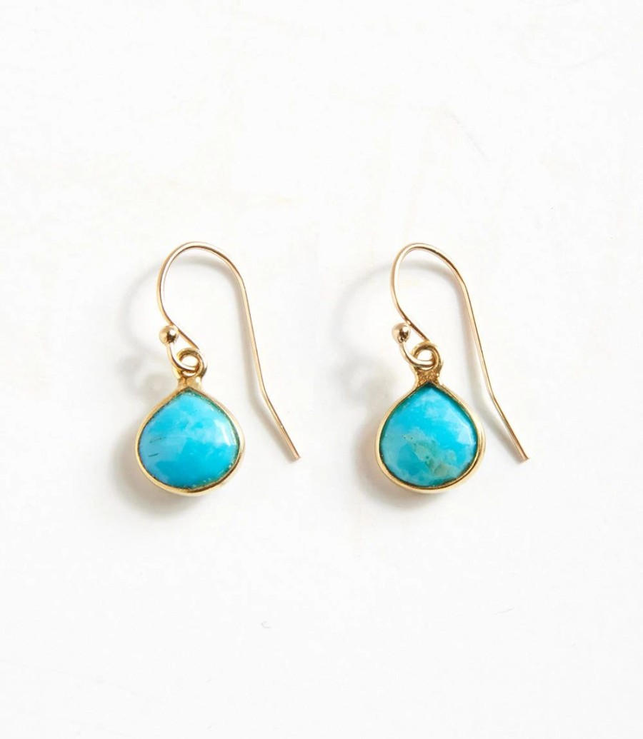 Accessories * | Karen Kane Teardrop Earrings Turquoise