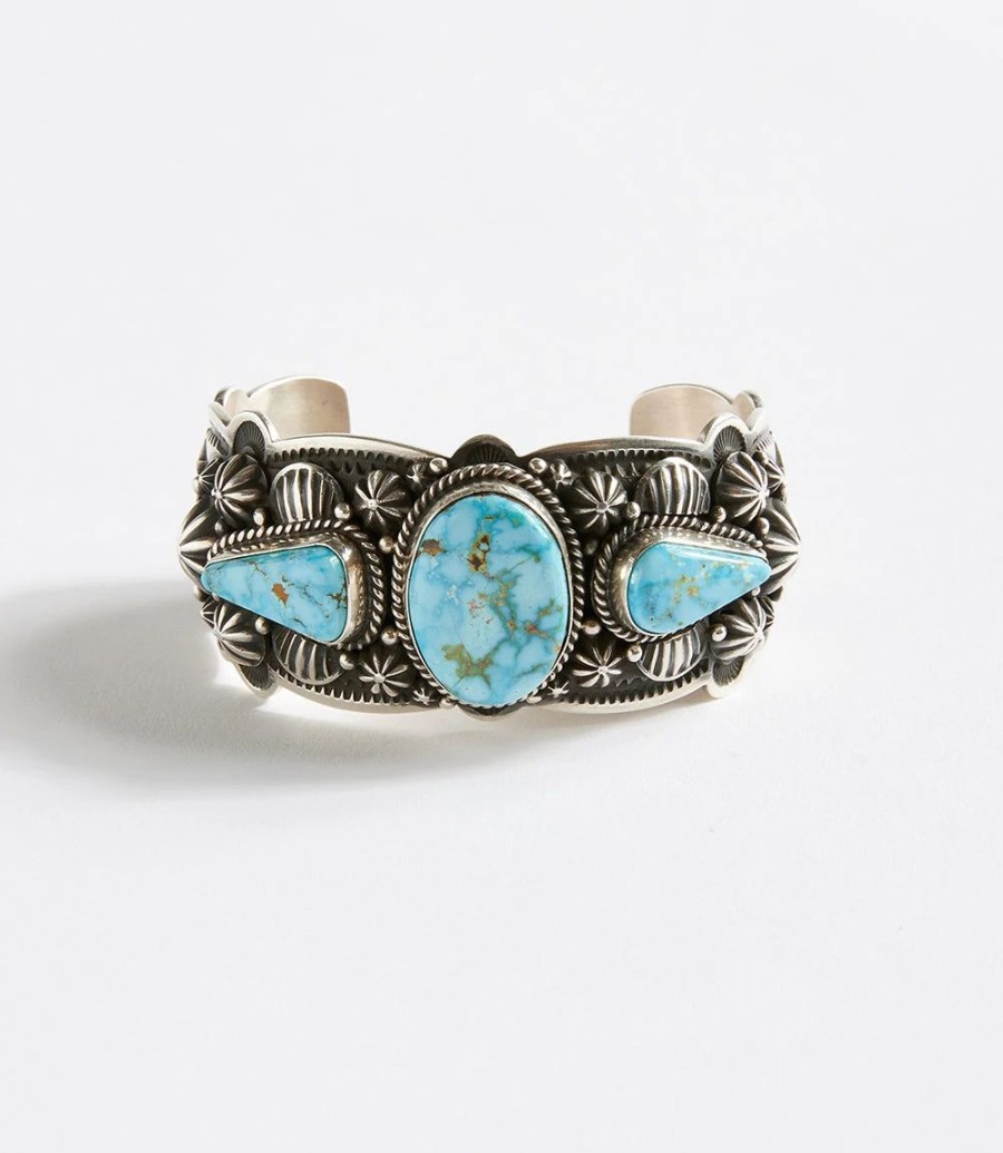 Accessories * | Karen Kane Kingman Stone Cuff Bracelet Turquoise