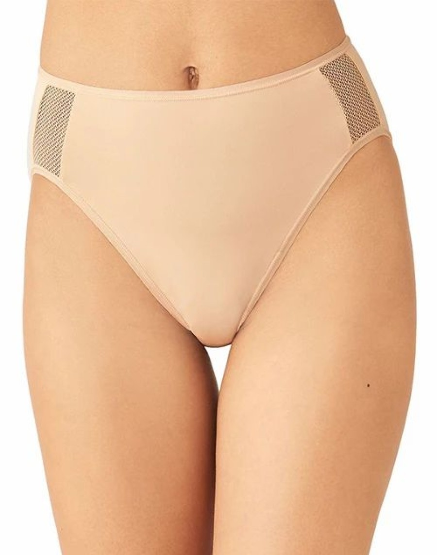 Bottoms * | Wacoal Keep Your Cool Hi-Cut Brief Panty, Sizes S Xl,Style # 879378 White