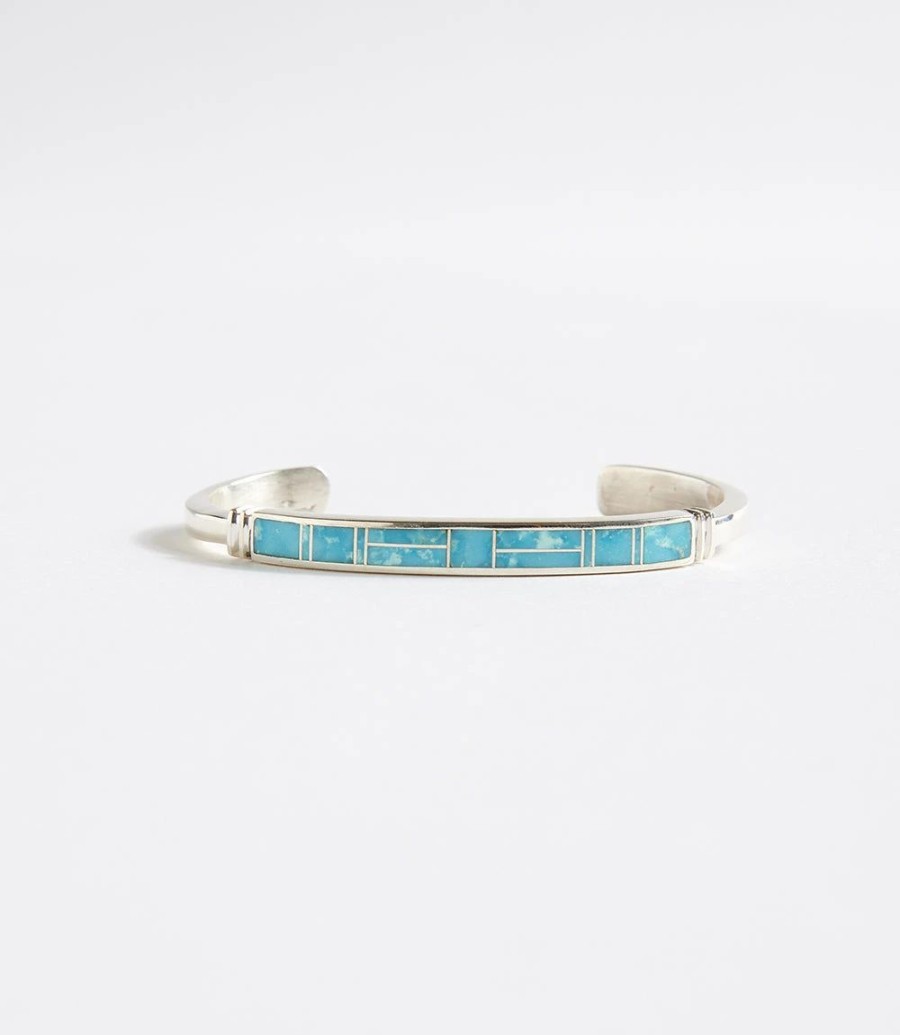 Accessories * | Karen Kane Inlay Cuff Bracelet Turquoise