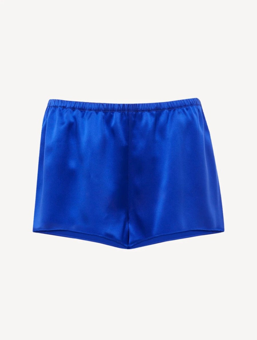 Sleepwear * | Silk Sleep Shorts In Electric Blue