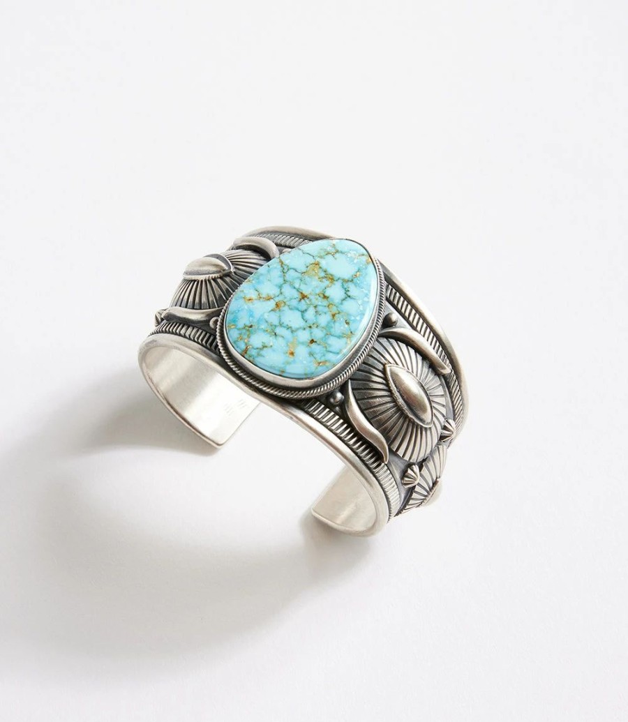 Accessories * | Karen Kane Teardrop Stone Cuff Bracelet Turquoise