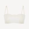 Bras * | Petit Macrame Off-White Non-Wired Bandeau Bra With Macrame