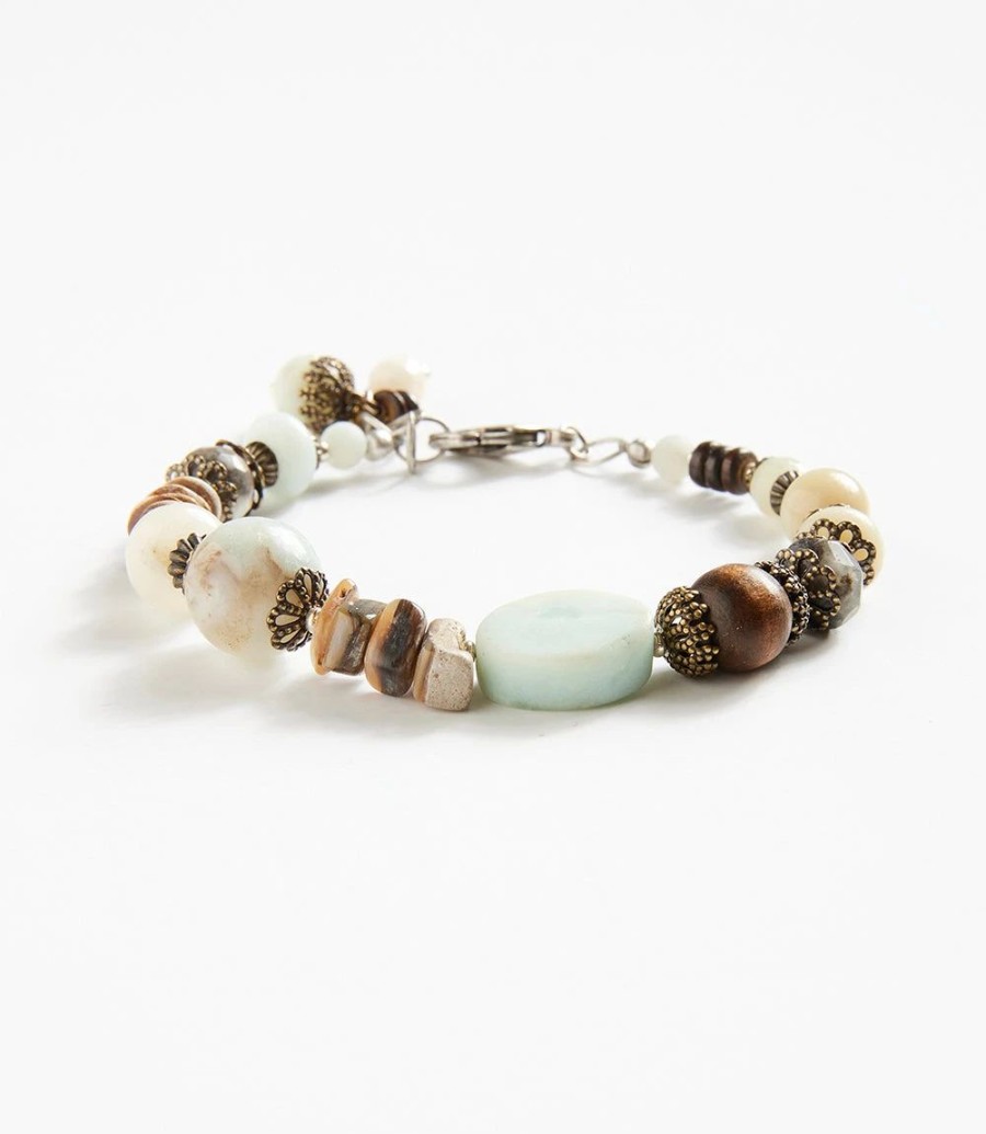 Accessories * | Karen Kane Stone And Shell Bracelet Multi