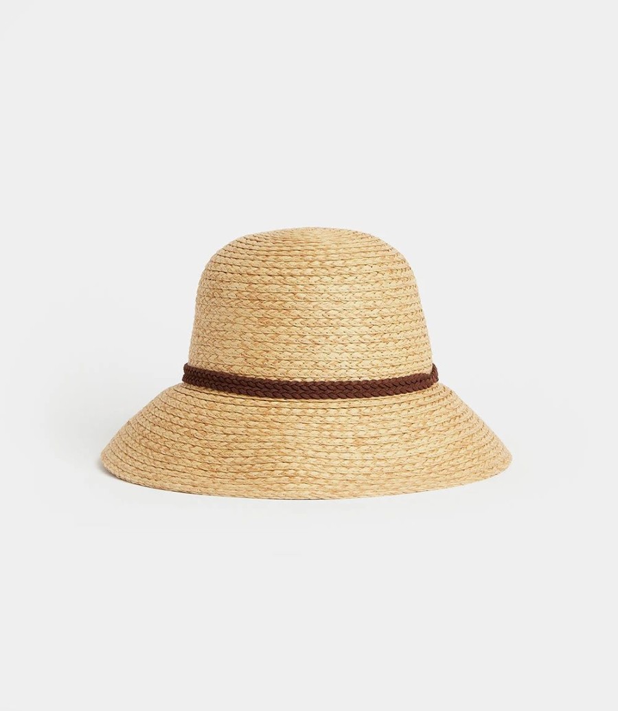 Accessories * | Karen Kane Bucket Hat Natural