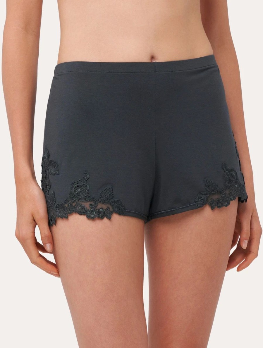 Sleepwear * | Maison@Home Shorts In Charcoal Grey Jersey