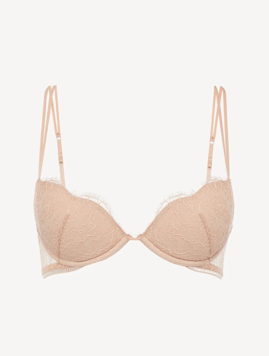 Bras * | Spell On You Push-Up Bra With Lace In Oak Blush