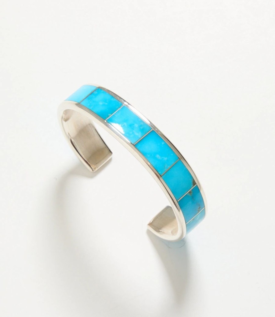 Accessories * | Karen Kane Inlay Cuff Bracelet Turquoise