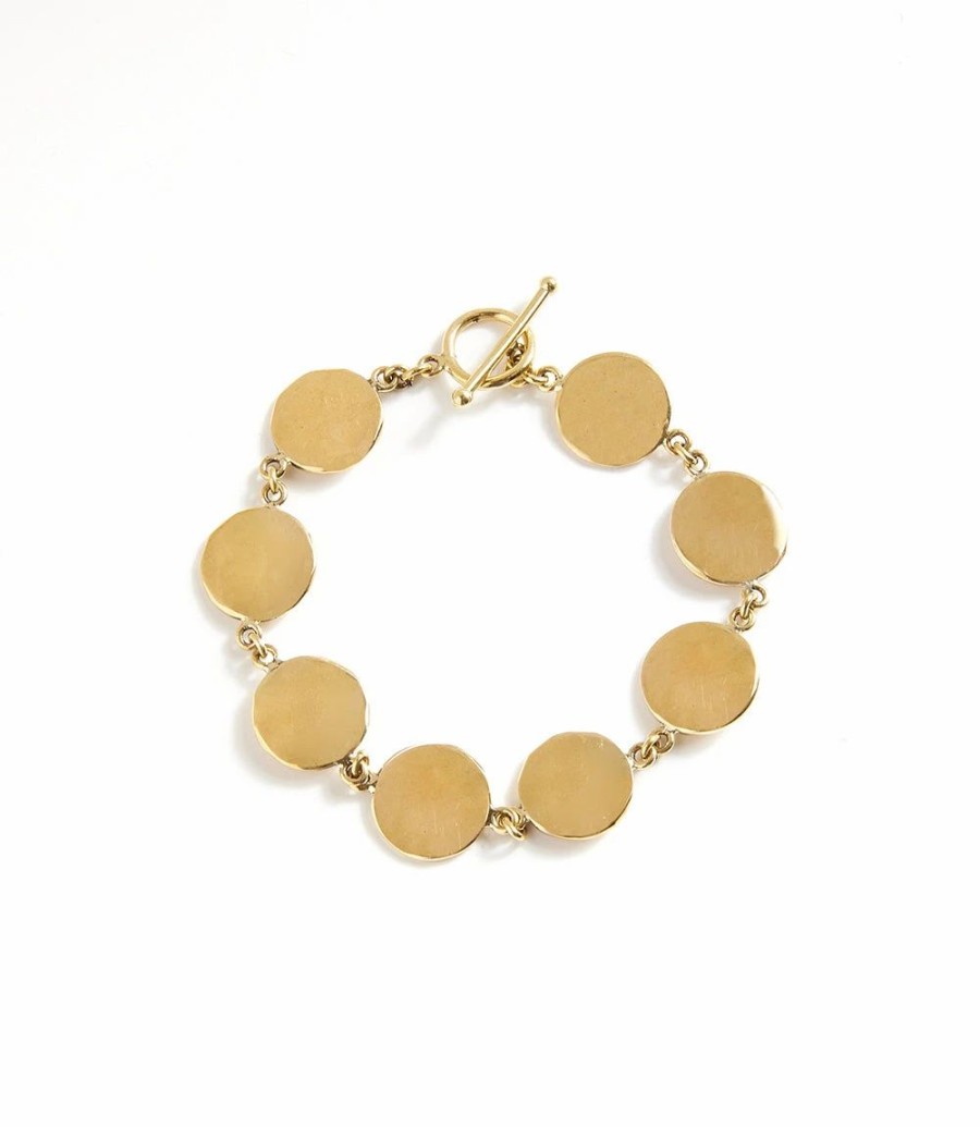 Accessories * | Karen Kane Disc Station Braclet Gold