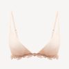 Bras * | Maison Contouring Triangle Bra In Sand Stretch Tulle