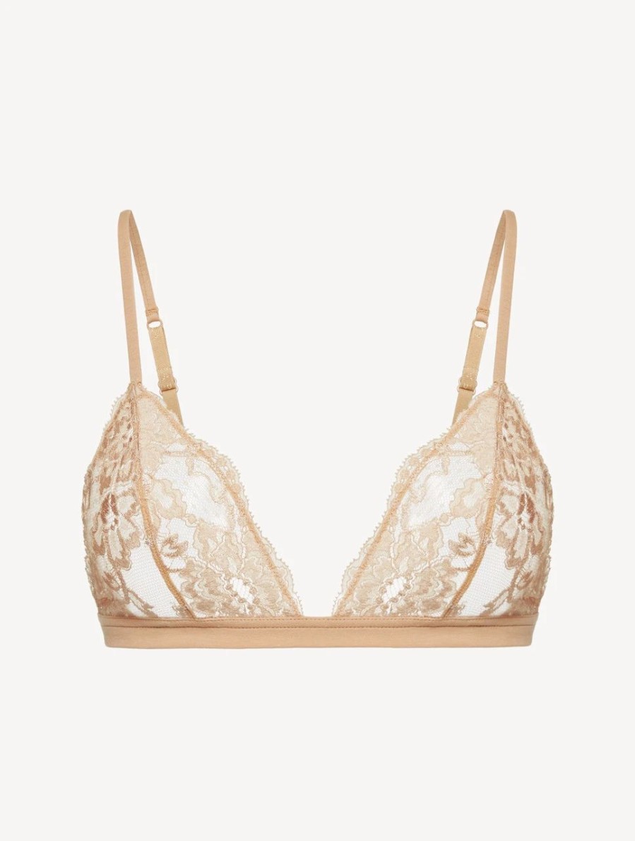 Bras * | Souple Nude Lace Triangle Bra