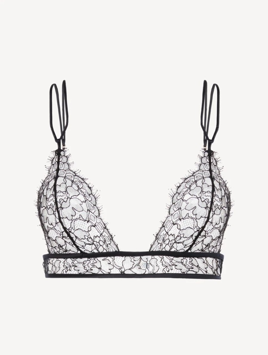 Bras * | Dreamland Lace Triangle Bra In Black