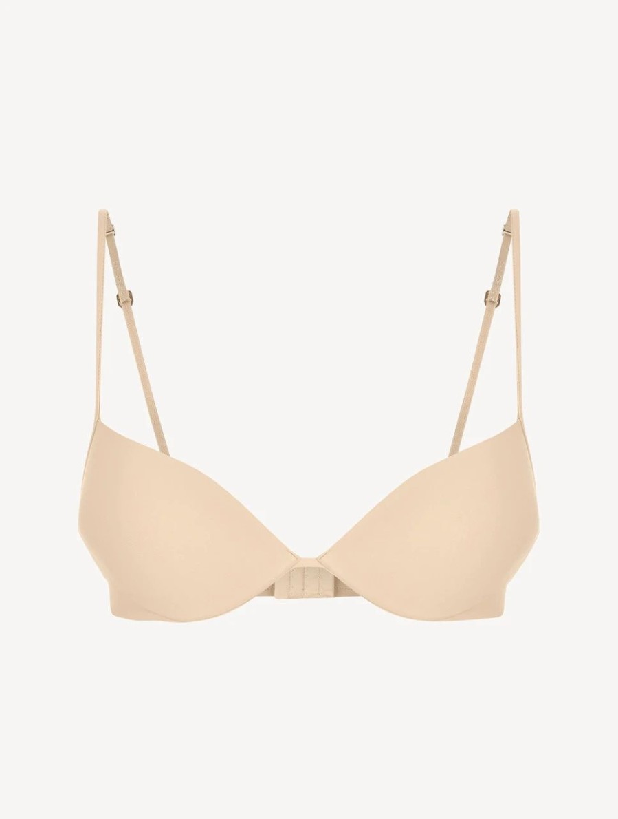 Bras * | Second Skin Latte-Coloured Underwired Padded Push-Up Bra