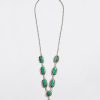 Accessories * | Karen Kane Stone Station Necklace Turquoise