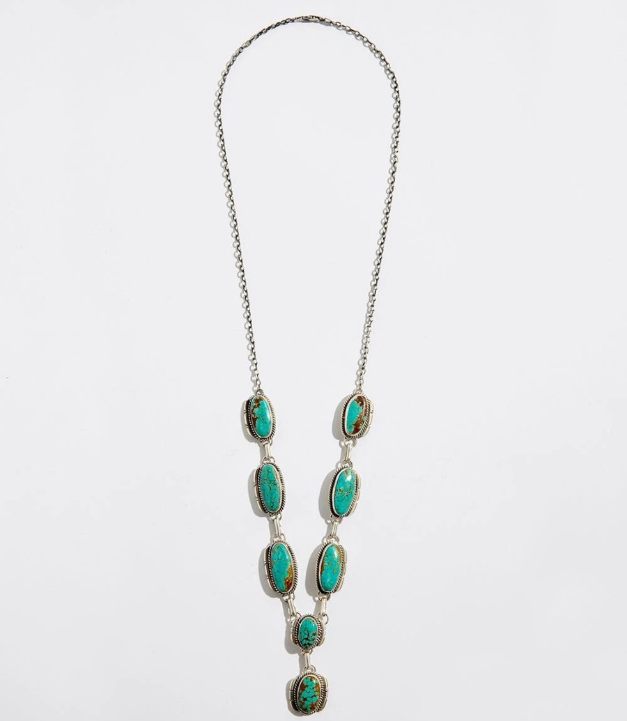 Accessories * | Karen Kane Stone Station Necklace Turquoise