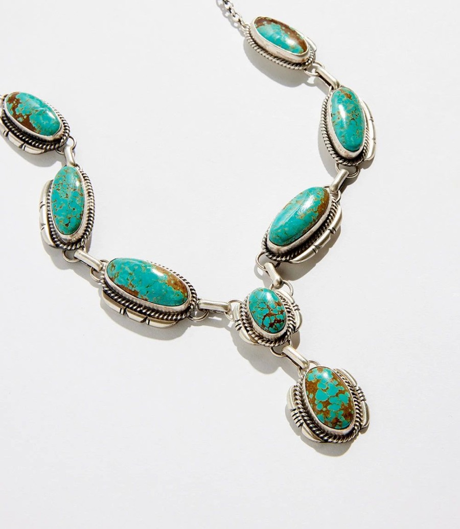 Accessories * | Karen Kane Stone Station Necklace Turquoise