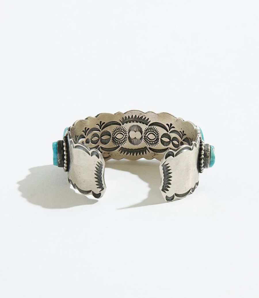 Accessories * | Karen Kane #8 Stone Cuff Bracelet Turquoise