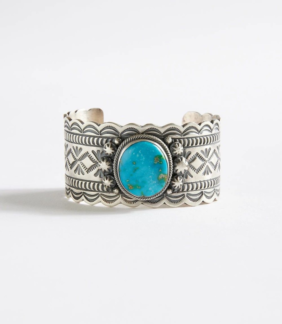 Accessories * | Karen Kane Stone Cuff Bracelet Turquoise