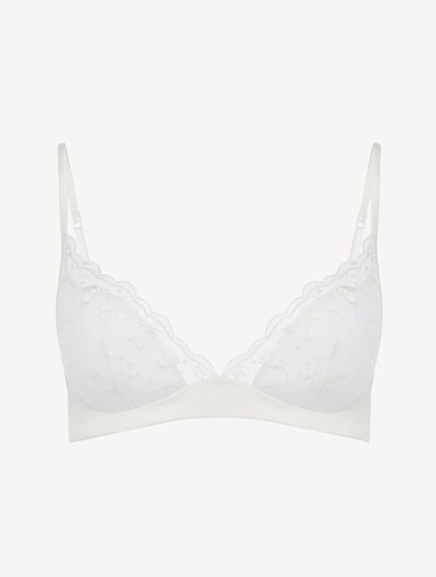 Bras * | Midnight Botanica Bralette In Lys With Embroidered Tulle