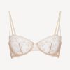 Bras * | Midnight Botanica Balconette Bra In Halo And Ivory Nude With Embroidered Tulle