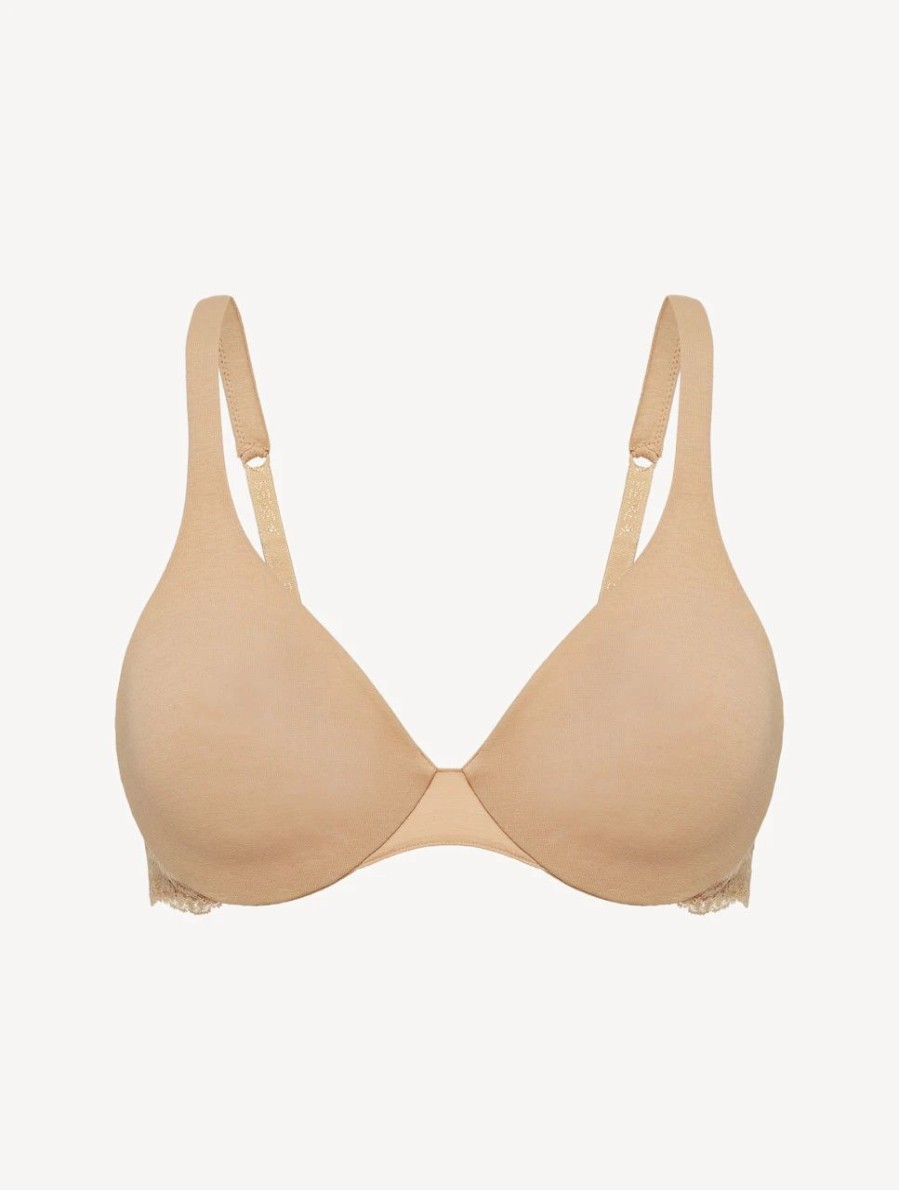 Bras * | Souple Nude Lace And Cotton Underwired Bra