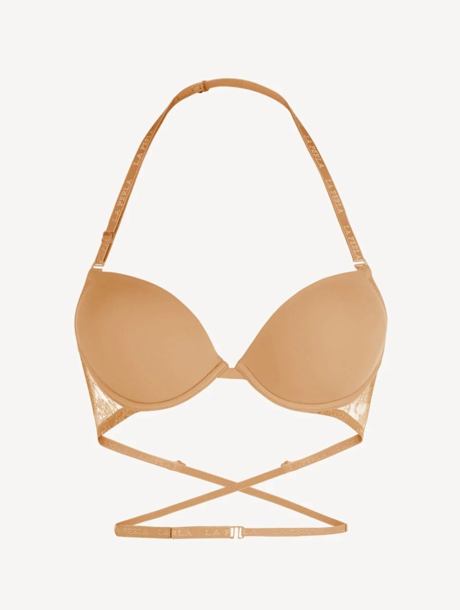 Bras * | Shape-Allure Nude T-Shirt Multiway Bra With Chantilly Lace