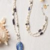 Accessories * | Karen Kane Gemstone Beaded Pendant Necklace Blue